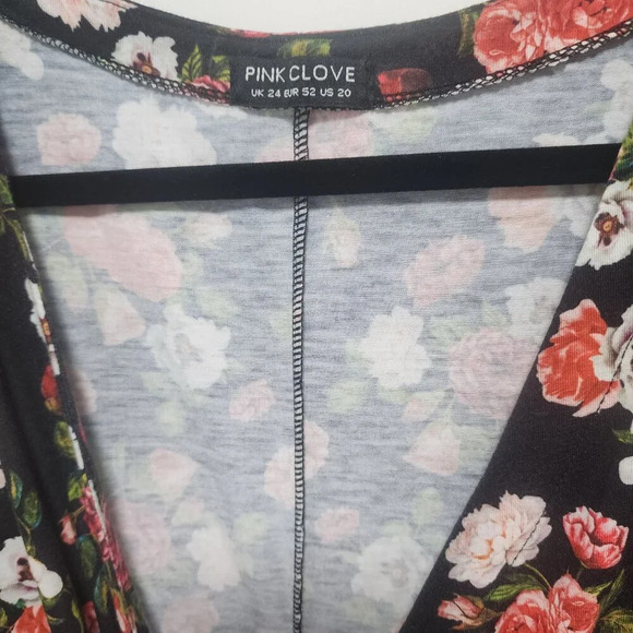 EUC Pink Clove Floral Jumpsuit Size US 20 - Picture 3 of 4